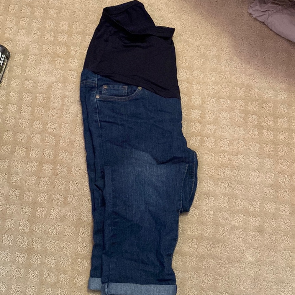 Oh Mamma maternity Jean capris